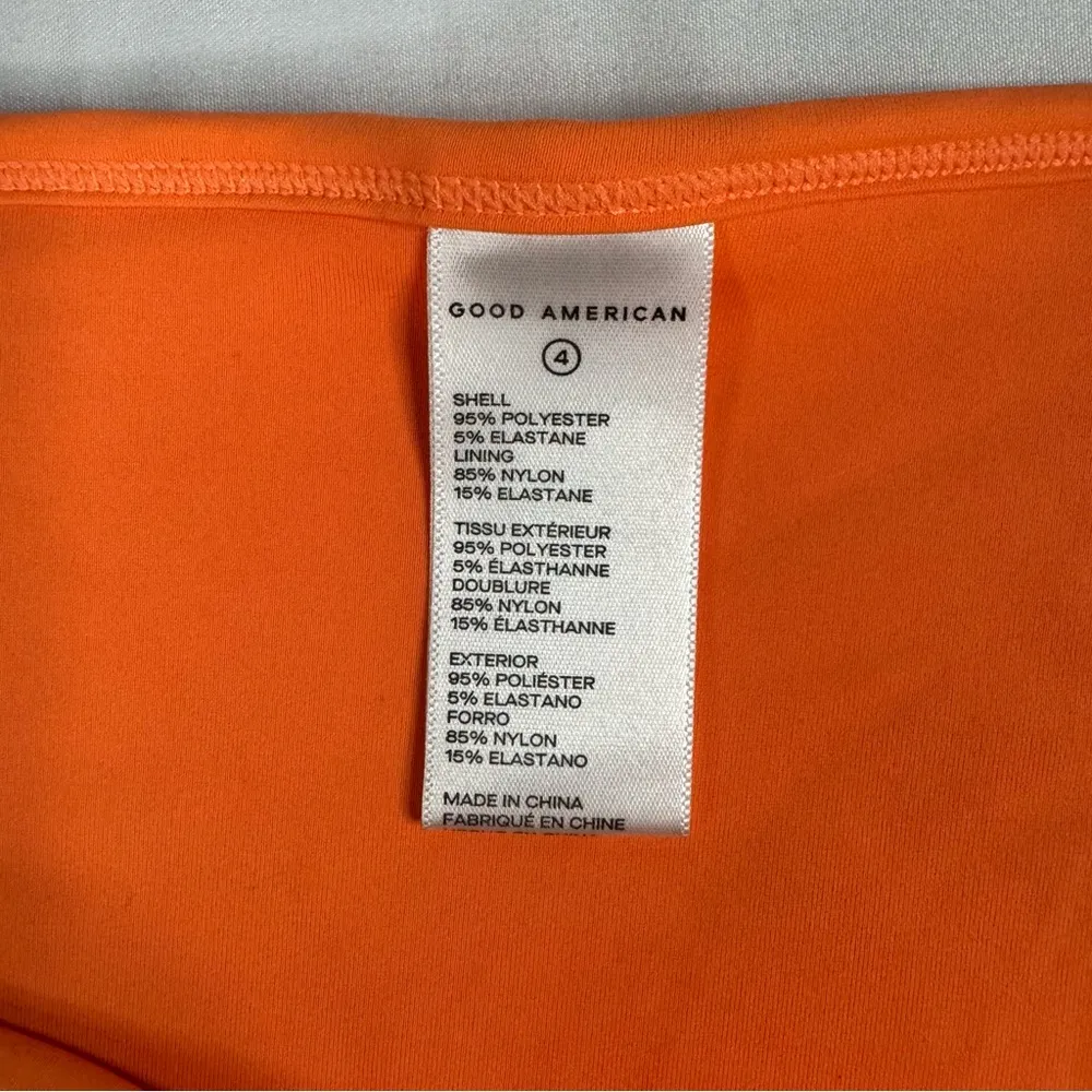 NWT Good American Orange Cream Size XL Jacquard Perfect Fit Swim Bikini Bottom - Image 5
