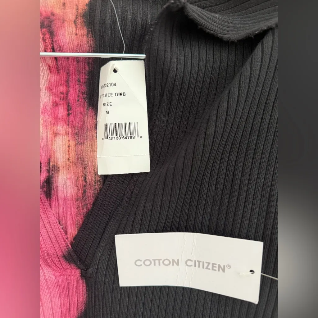 NWT Cotton Citizen Ibiza Polo Dress Lychee Ombré - Image 5