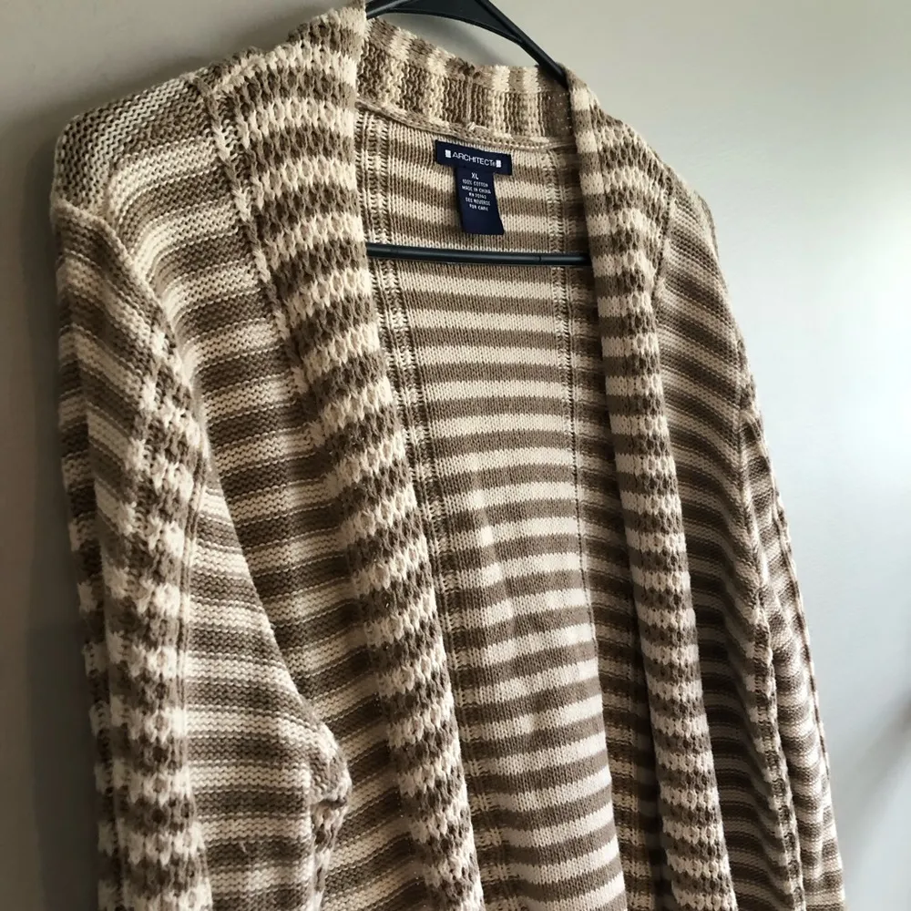 Architect Cardigan Sweater Open Front Women’s Size XL 100% Cotton - Image 7