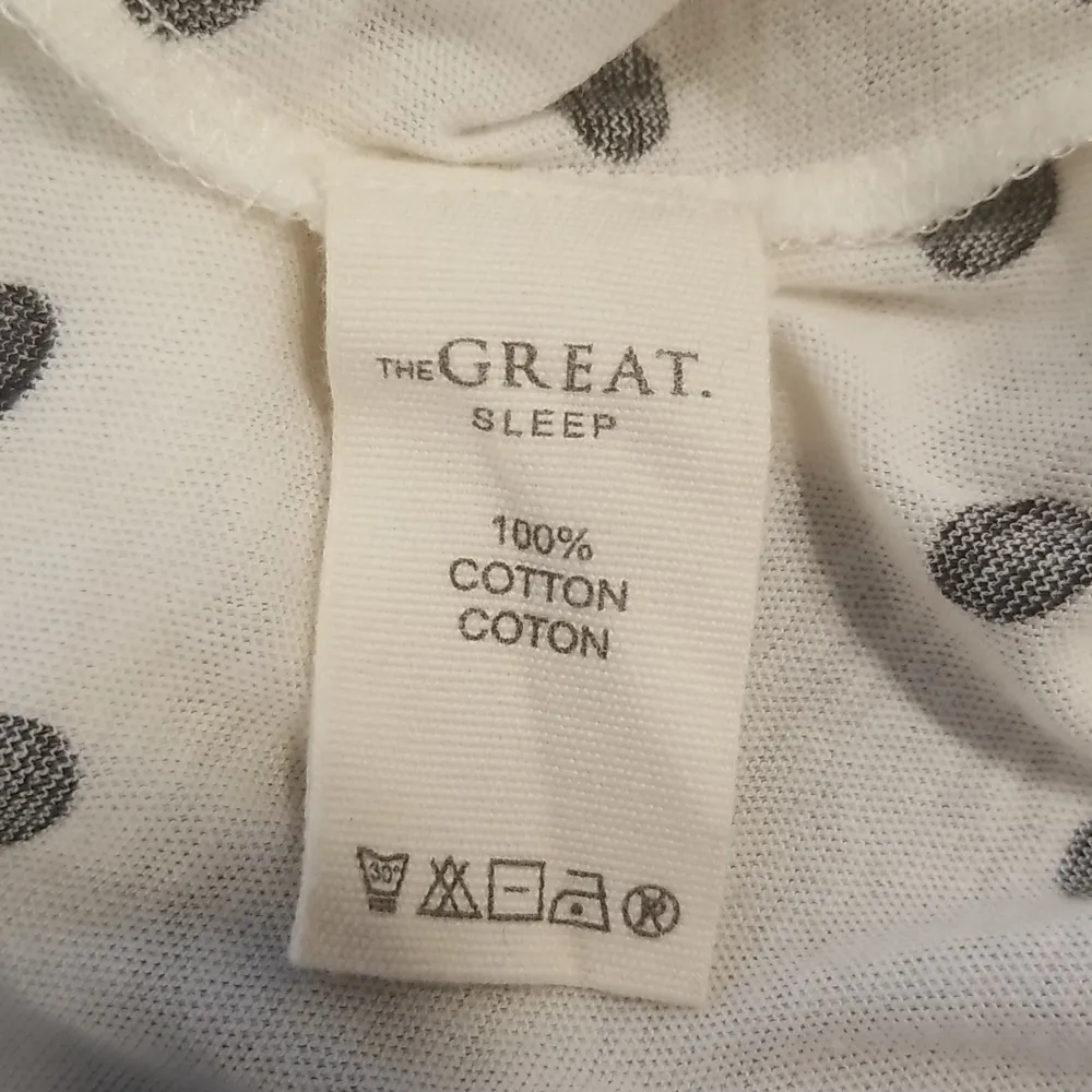 💕THE GREAT💕 The Slip Sleeper Jumpsuit ~ Washed White Big Polka Dot Print S NWT - Image 13