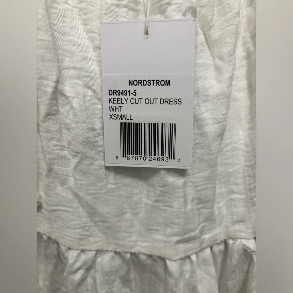 Lucy Paris Keely Cut Out White Dress Women’s Size XS NWT - Image 2