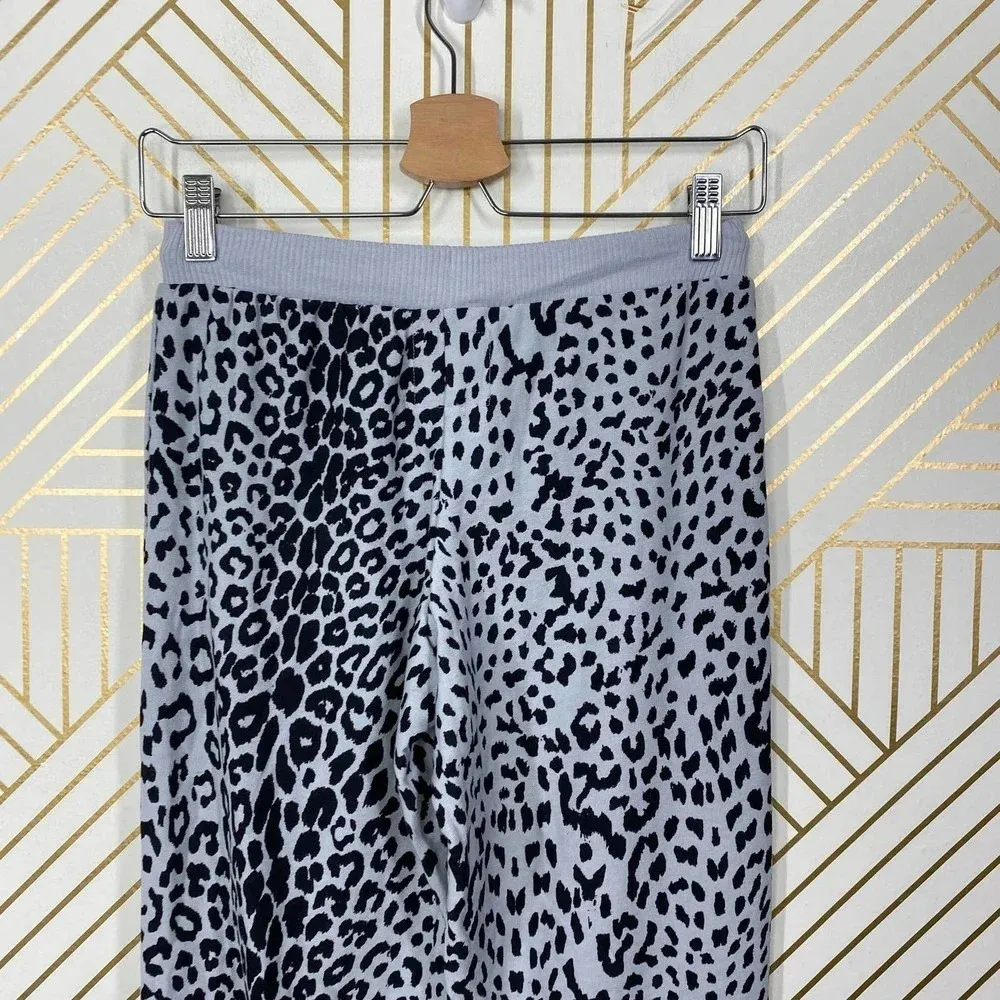 Chaser Animal Print Cozy Knit‎ Sweatpants Gray - Image 8