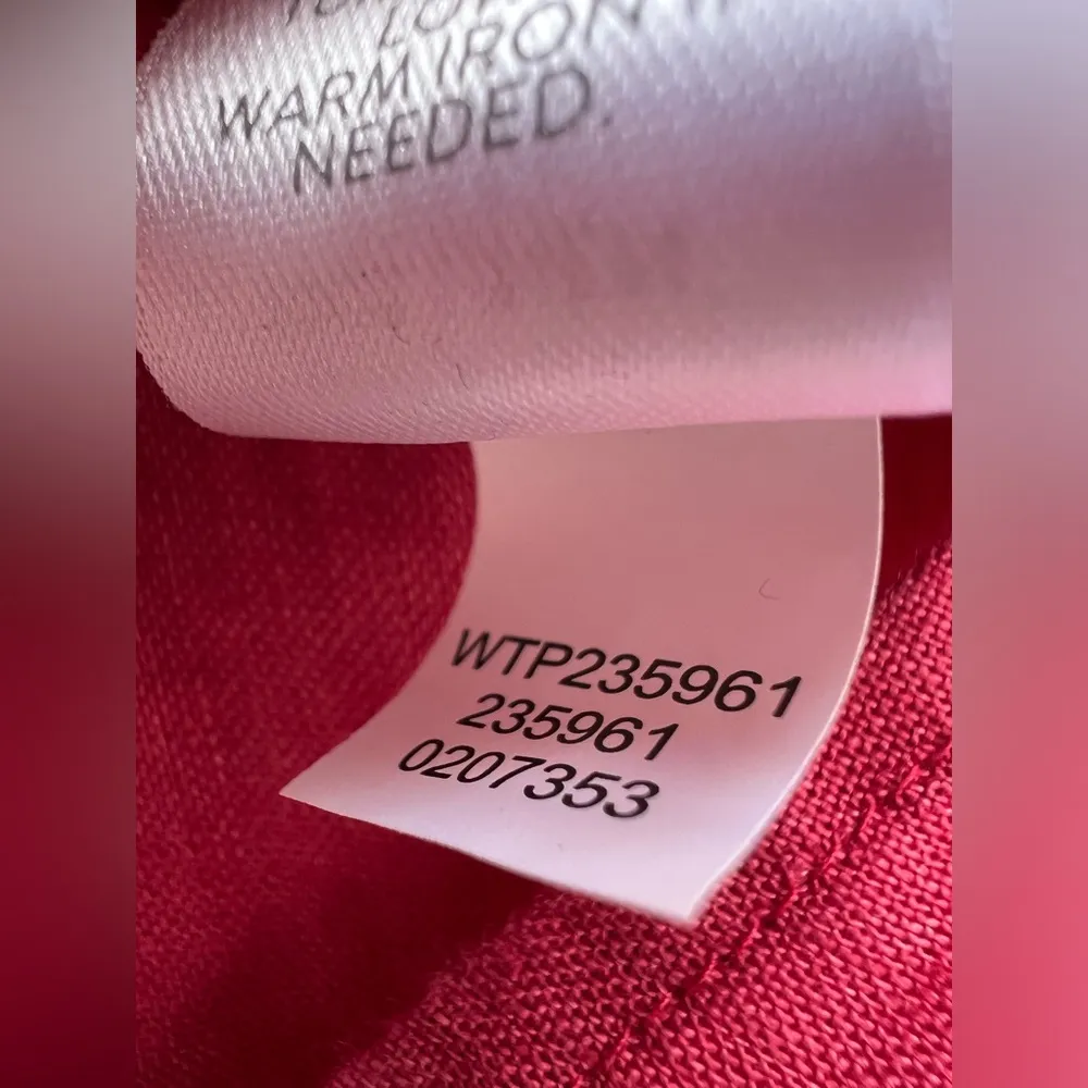 Love Linen J.Jill Button Up Shirt Top Lightweight Red long sleeve relaxed fall L - Image 5