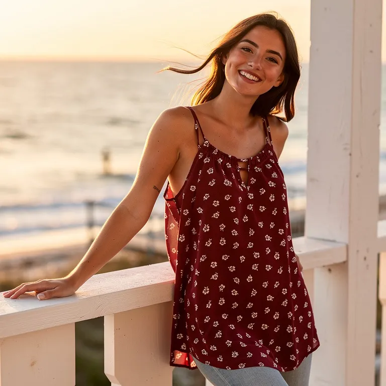 41 Hawthorne Red White Floral Blouse Rayon Blend Sz XXL NWT - Image 10