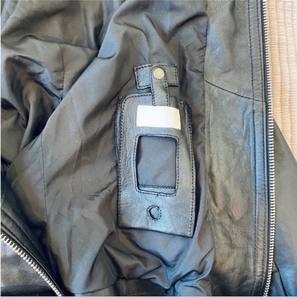 JUNE Moto genuine leather jacket NEW Black Size XS - Image 8