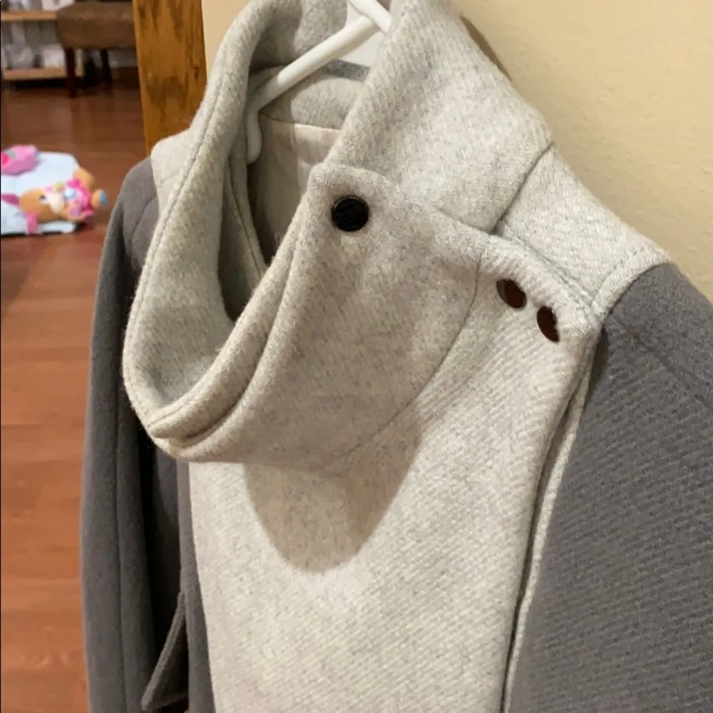 Phillip Lim structured wool blend grey coat sz 2 - Image 6