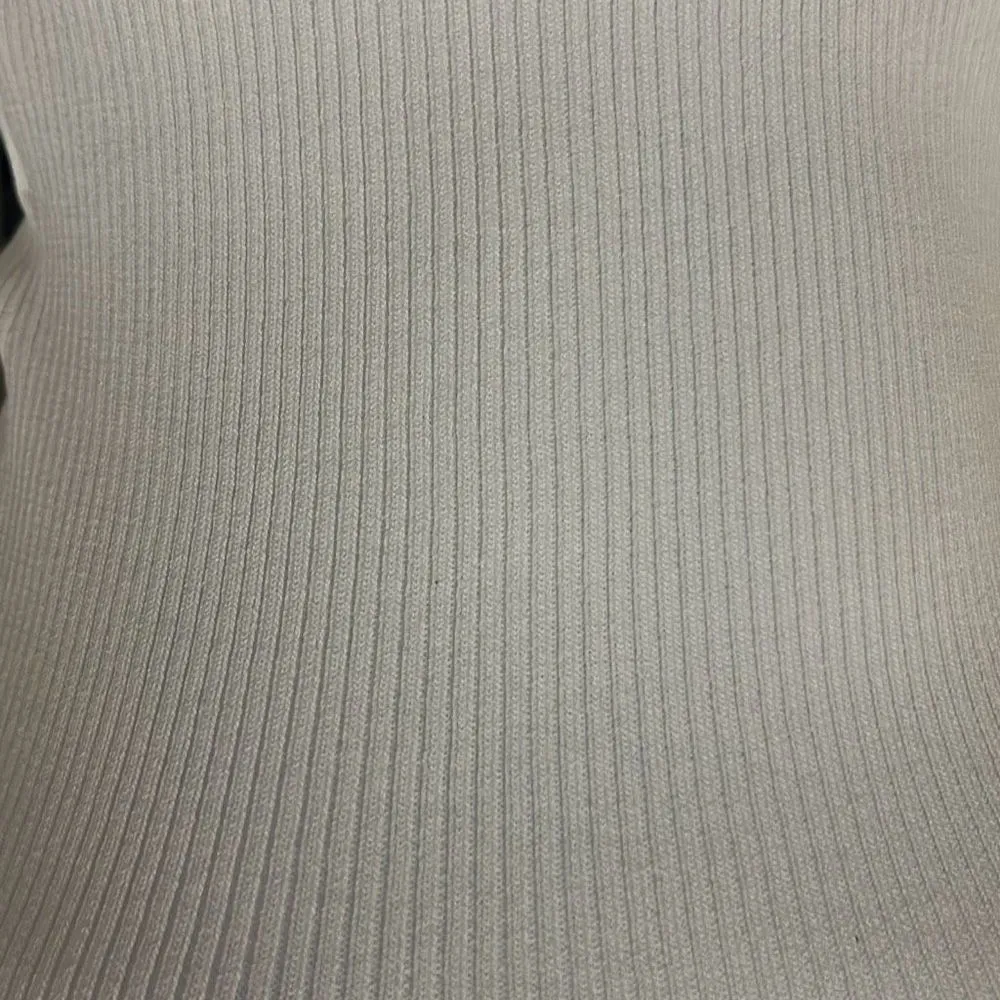 Minkpink White Halter Cross Over Tank Top Ribbed Cutout Medium NWT Coastal Sexy - Image 6