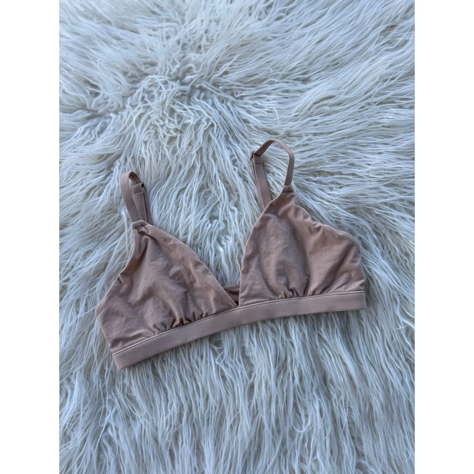 SKIMS  Fits Everybody Triangle Bralette Clay Size Medium - Image 2
