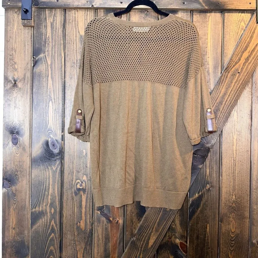 Michael Michael Kors Army Green Knit Pullover Shirt - Image 3