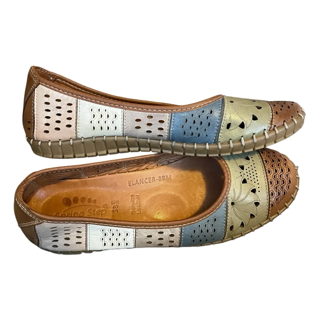 Spring Step Elancer Leather Ballerina Shoes EU 38 - Image 2