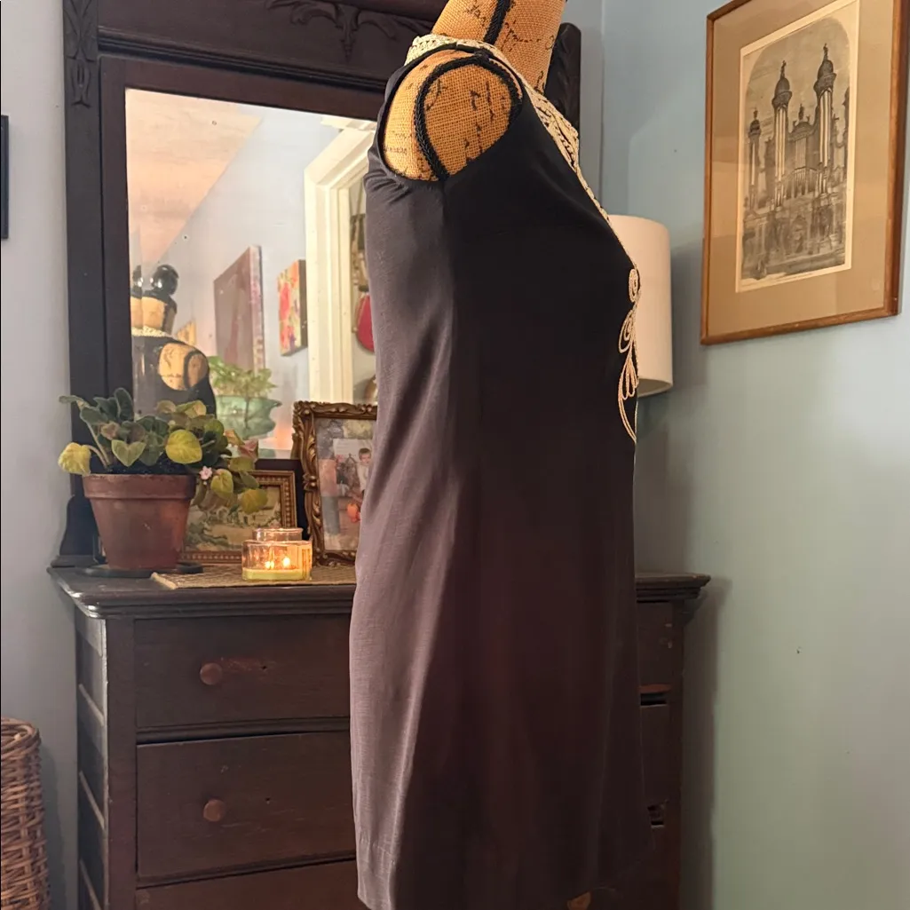 Lilly Pulitzer Carlotta Stretch Shift Dress in Black Onyx Tidal Wave - Image 7