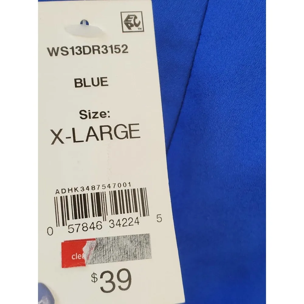 Joe Fresh Women's Blue 100% Polyester Sleeveless Round Neck Knee Length Dress XL - Image 9