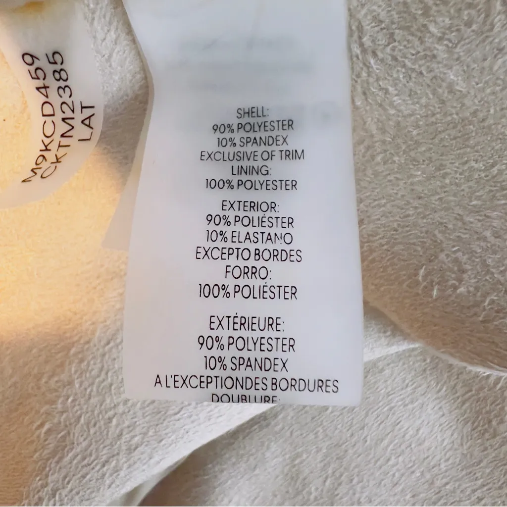 Calvin Klein Large Faux Suede Zipper Front Jacket with Zippered Pockets/Sleeves - Image 10