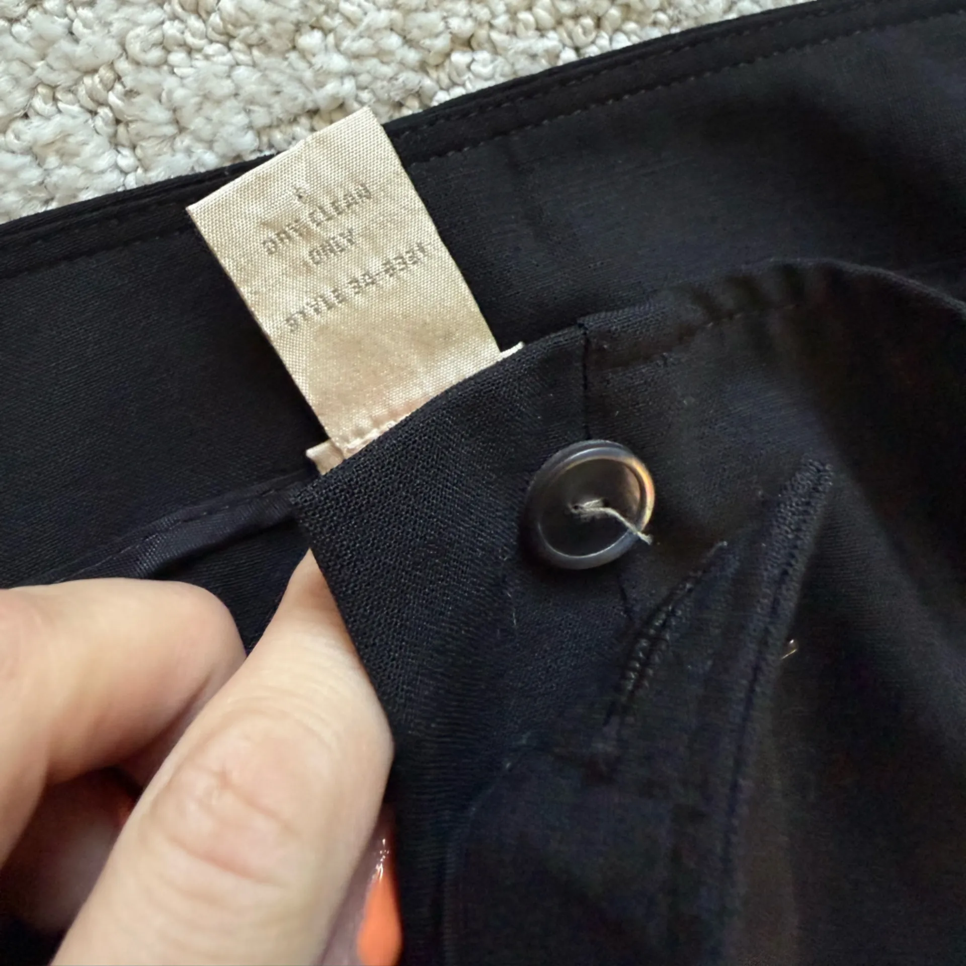 J Jill Stretch Pants Womens 4 Black Wool Blend High Rise Pocket Work Office USA - Image 5