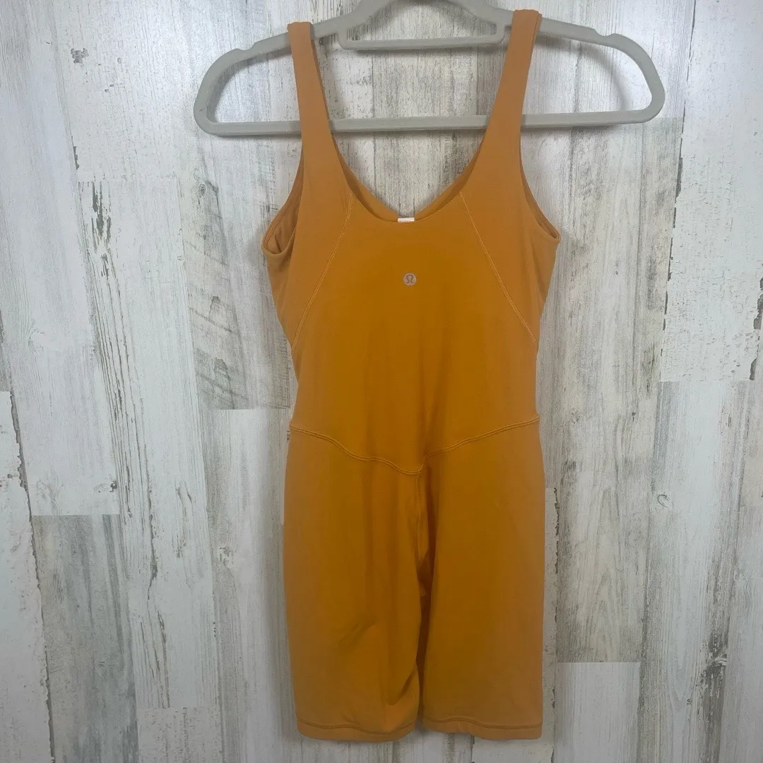 NWT Lululemon Align 8” Bodysuit Onesie size 4 Autumn Orange Nulu Yoga Activewear - Image 5