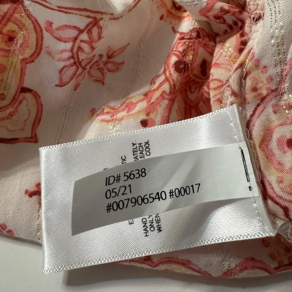 Express Floral Print V Neck Romper - Cream and Orange Size XL NWT - Image 16