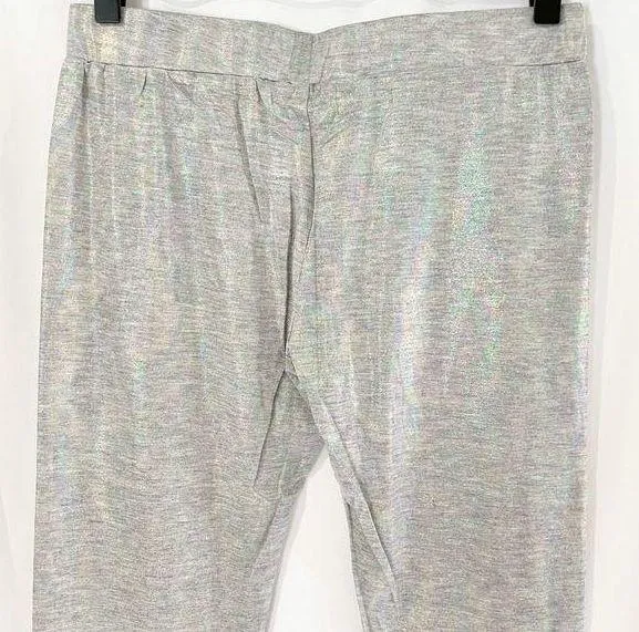 New  Metallic Star Patch Legging Iridescent Heather Grey - Image 8