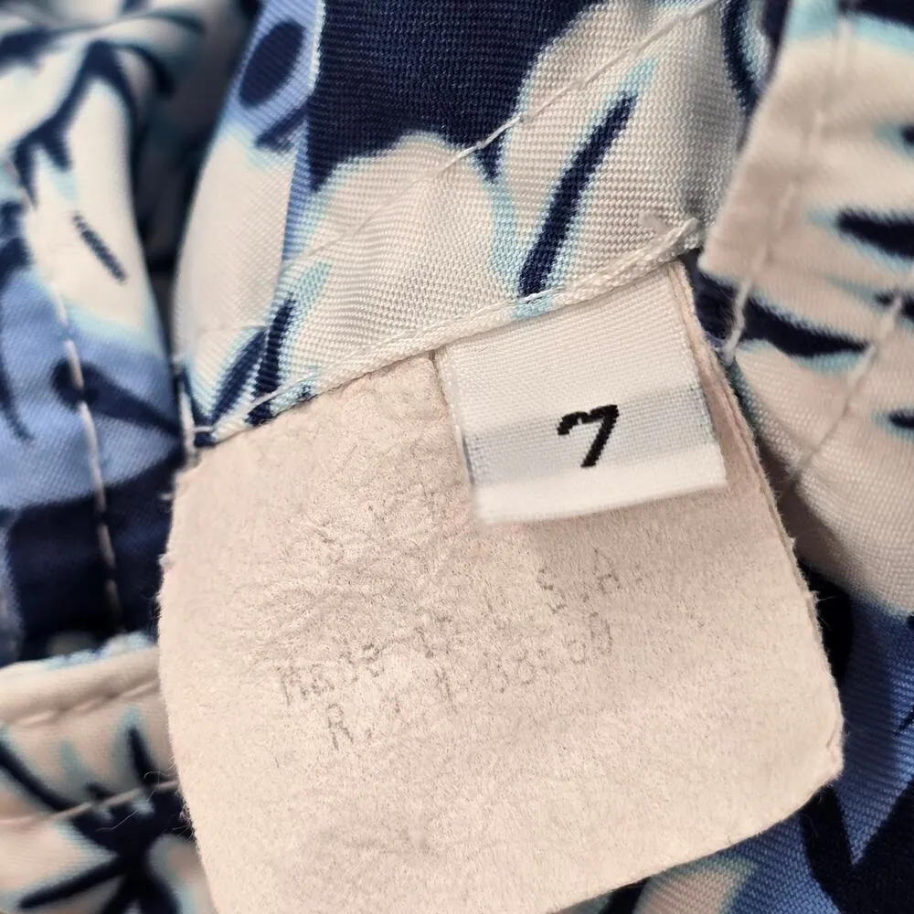 Skyo Blue White Floral Mini Board Pants Shorts Bottom Swimwear 7 Size undefined - Image 6