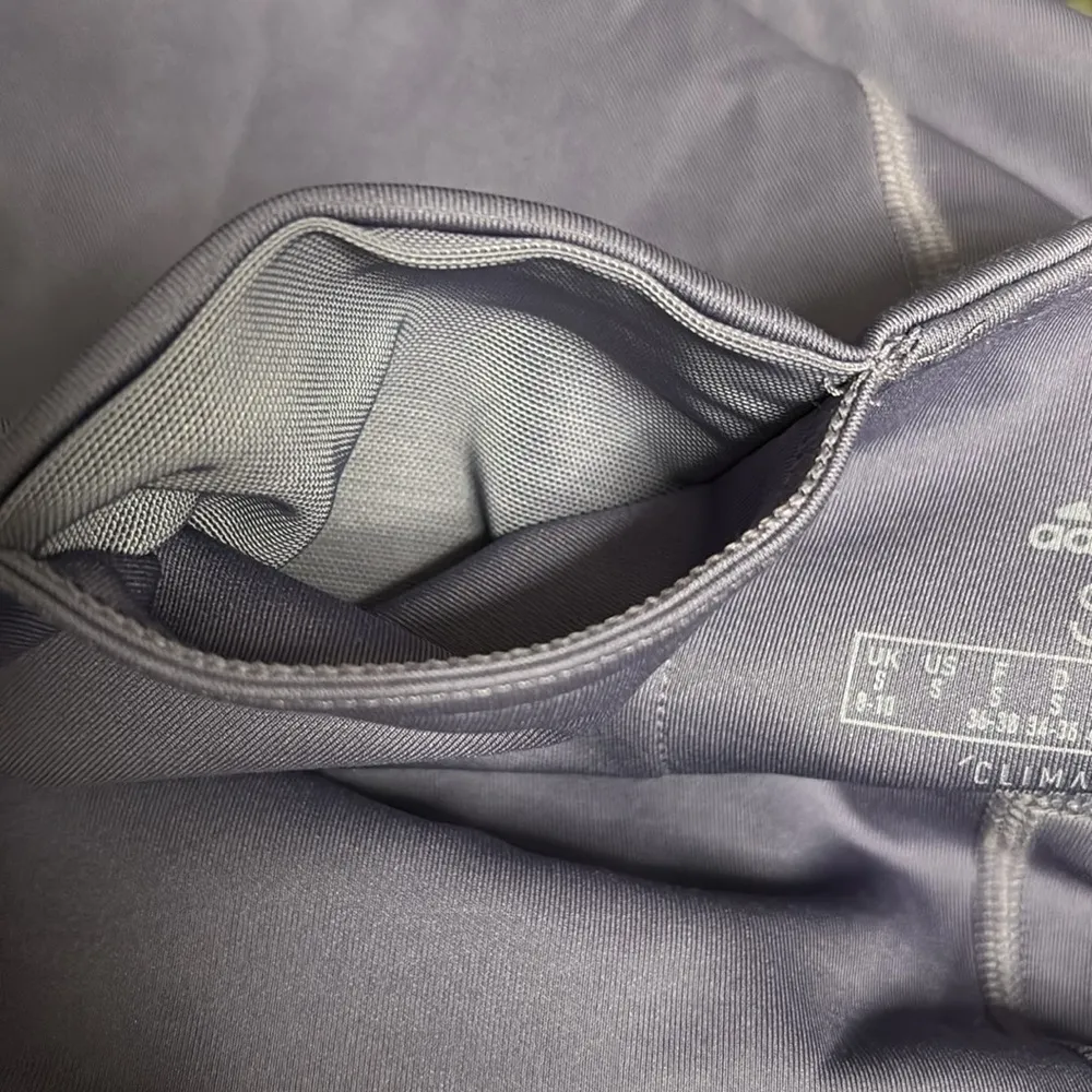 Climalite Light Purple with With Stripes Cropped Leggings Size Small - Image 6