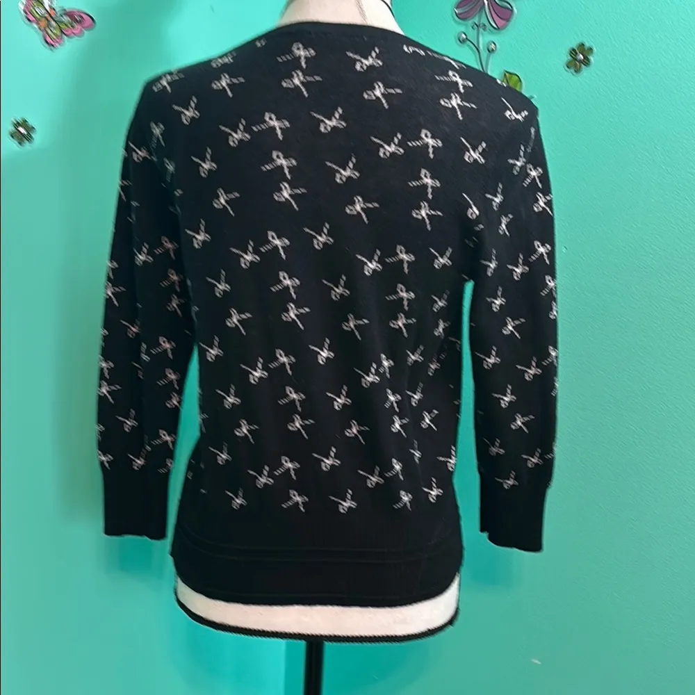 DownEast vintage Cardigan Sweater with Scissor Pattern - Image 13