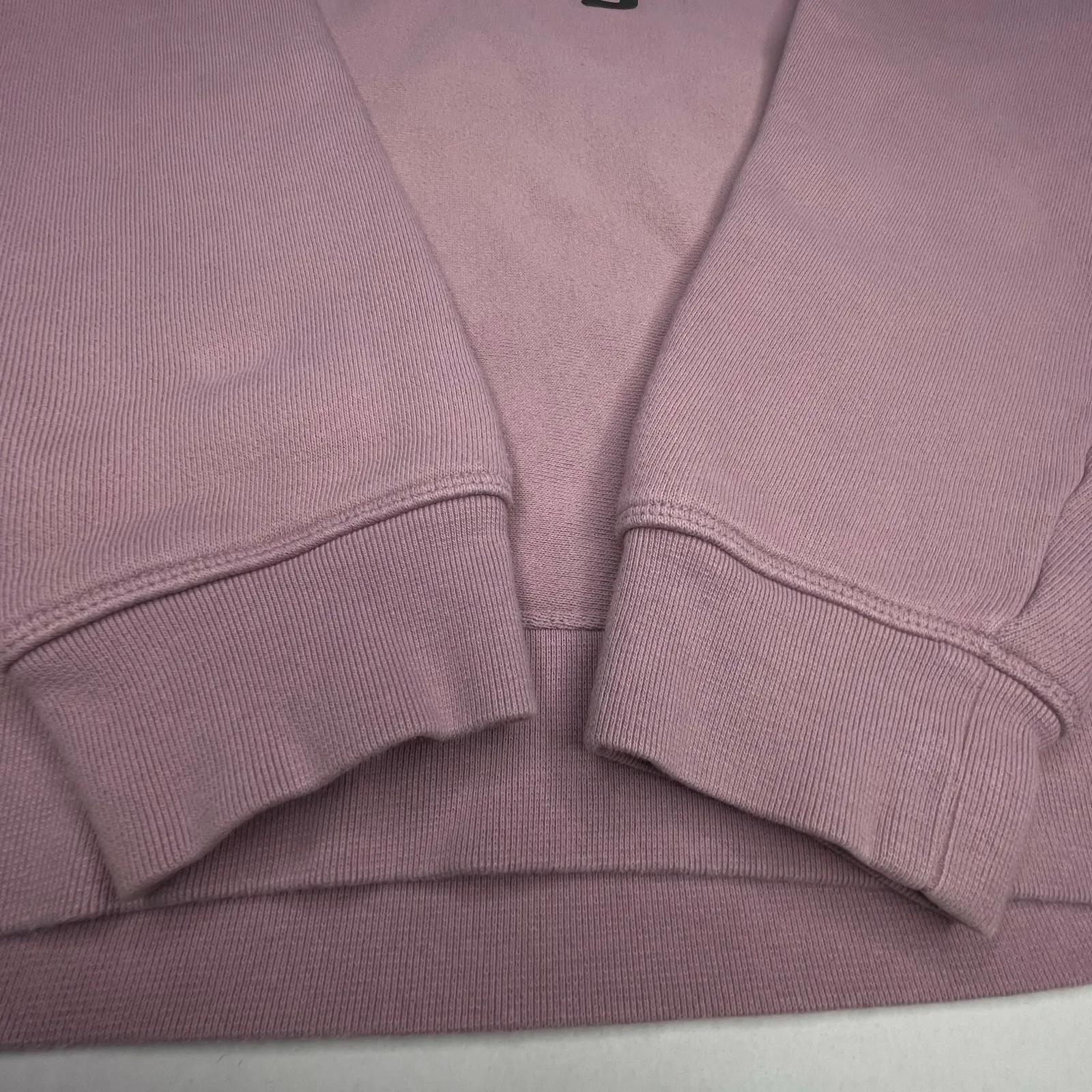 Alexander Wang T Essential Terry Crew Sweatshirt Puff Paint Logo size S luxury Pink - Image 10