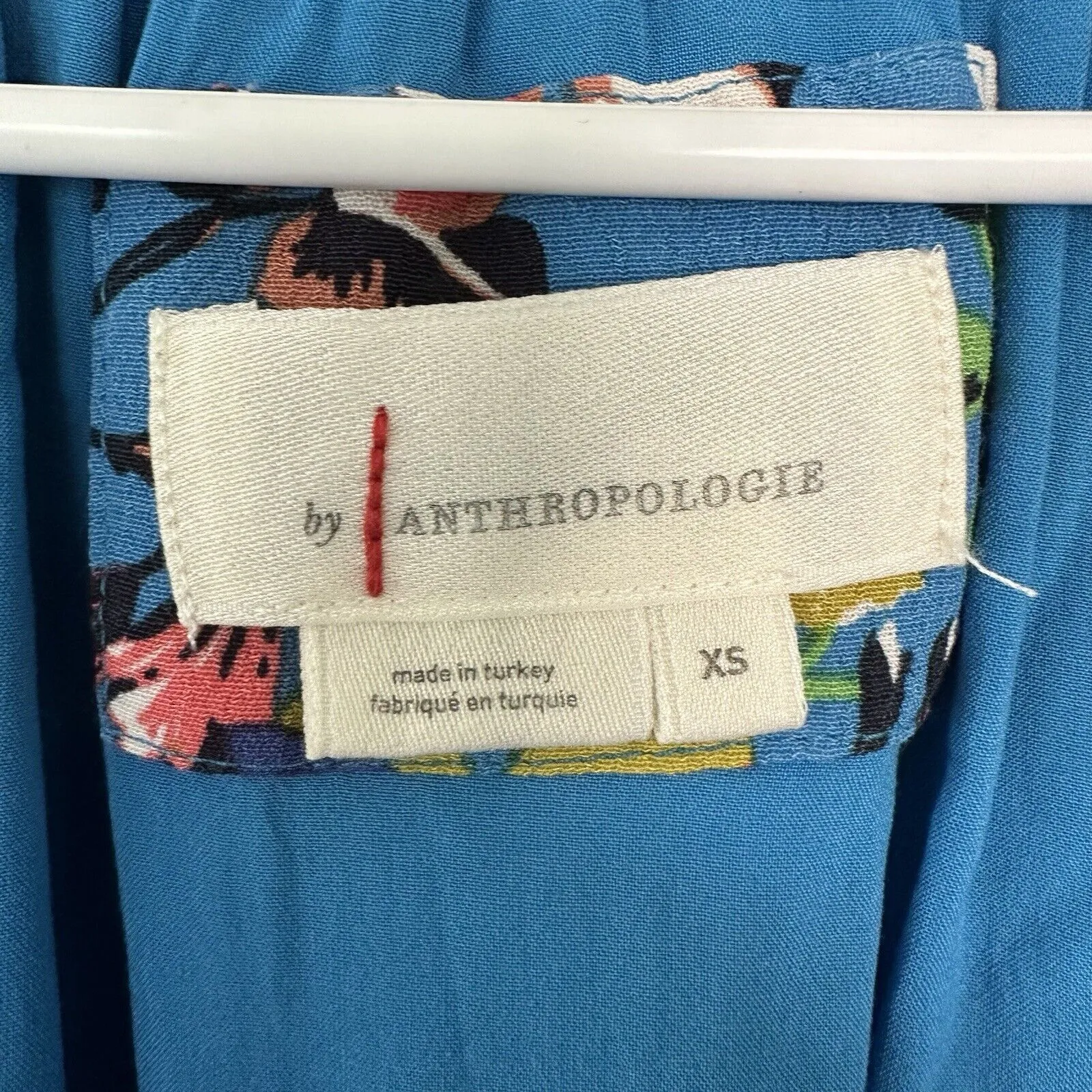 Anthropologie Robin Tiered Floral Flutter Sleeve Dress XS Garden Cottagecore - Image 6