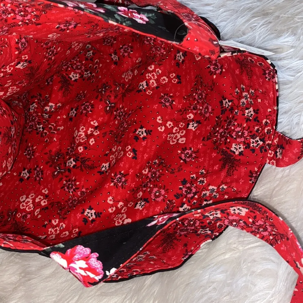 NWT handmade made free floral tote bag - Image 5
