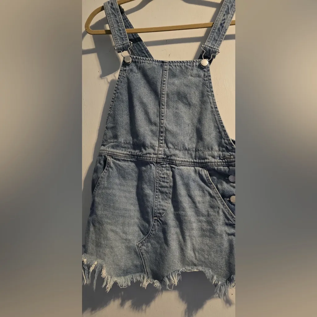 Free People Blue Denim Jumpsuit - Image 3