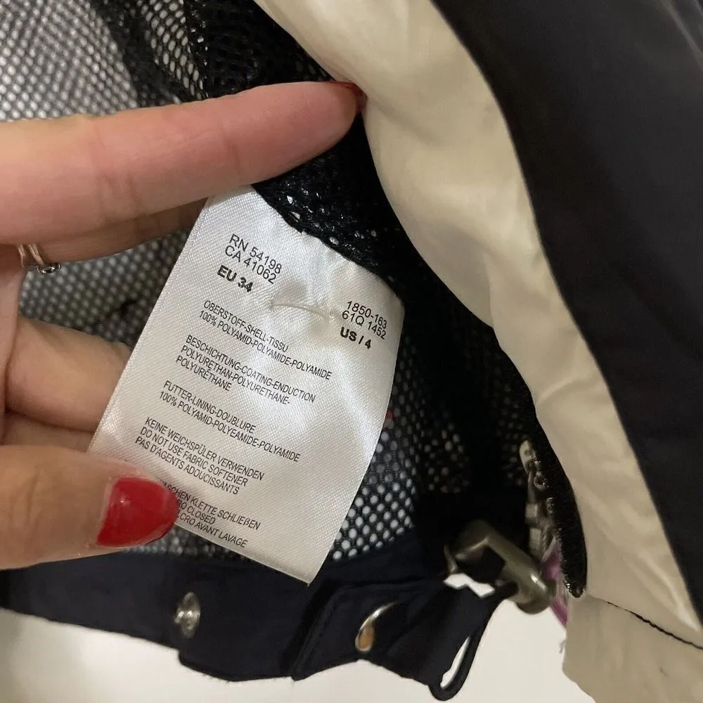 BOGNER FIRE + ICE BLACK SKI SNOWBOARDING FULL ZIP UP JACKET WOMEN SIZE 4 SMALL - Image 5