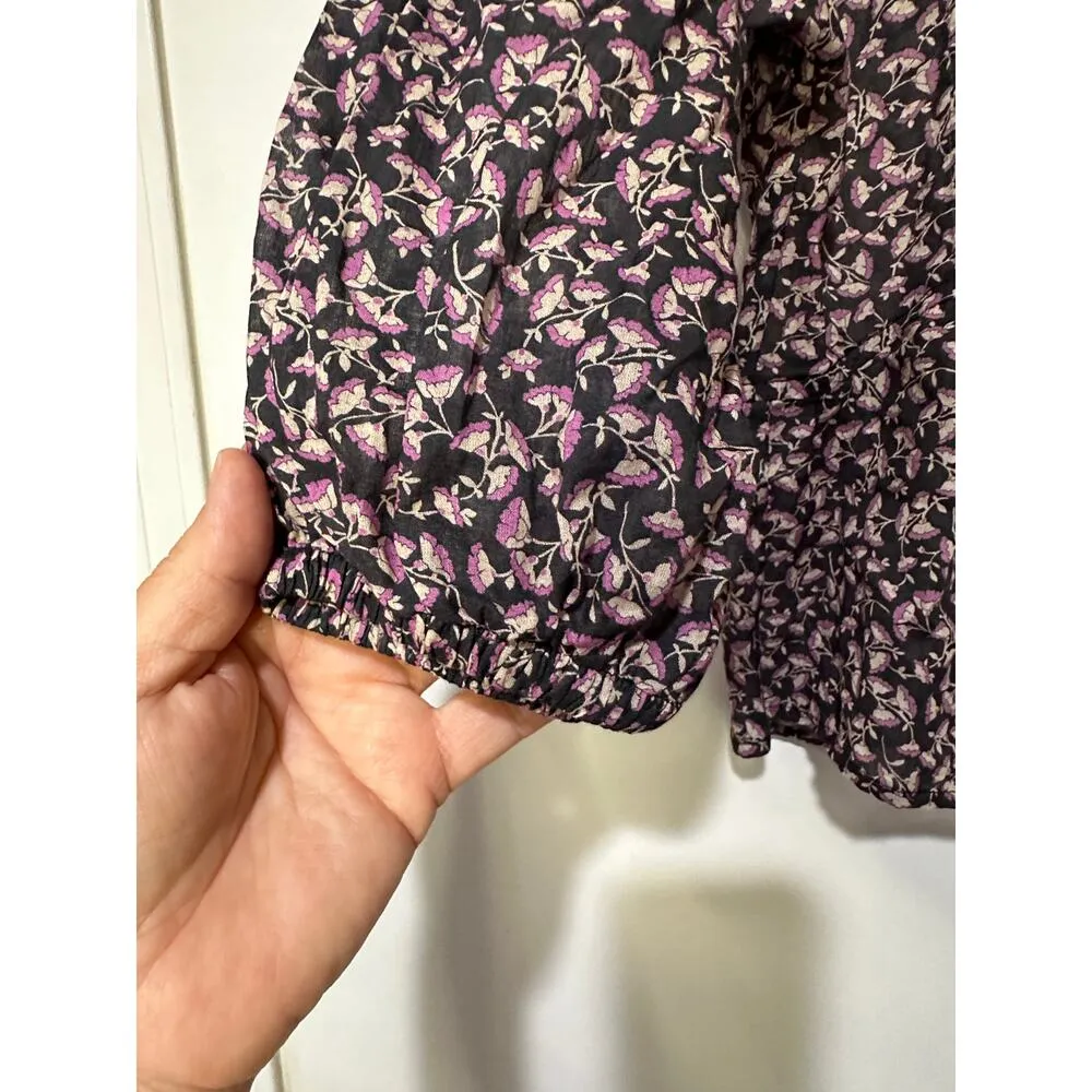 Mcguire  From Nordstrom Women's Peasant Blouse Peplum Bottom Size XS NWT - Image 8