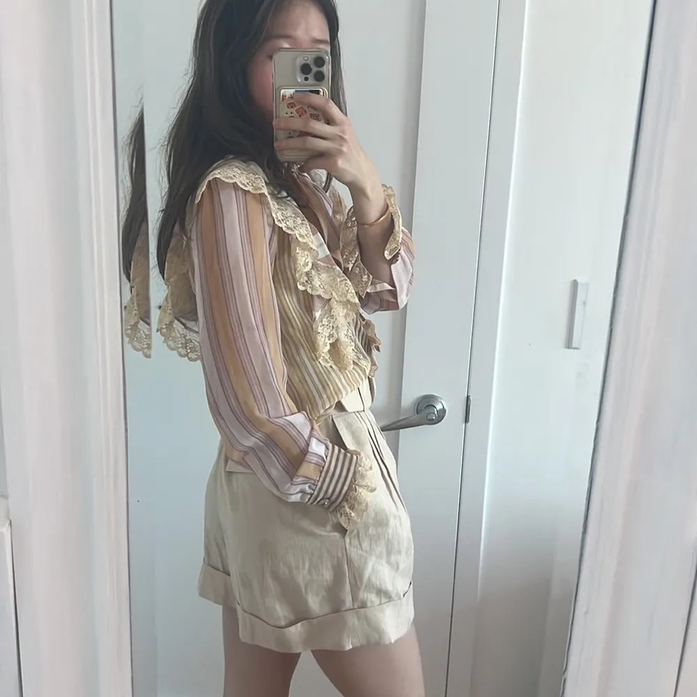 Zimmermann  linen blend blouse and shorts set - Image 3