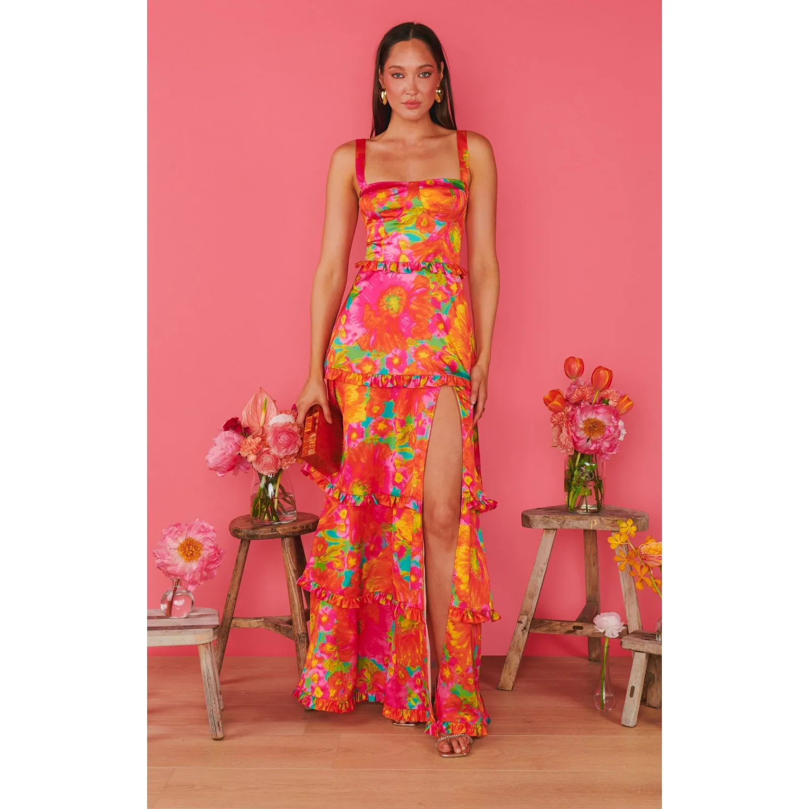 Show Me Your Mumu Lady Corset Floral Dress in Miss Malibu XXL - Image 3