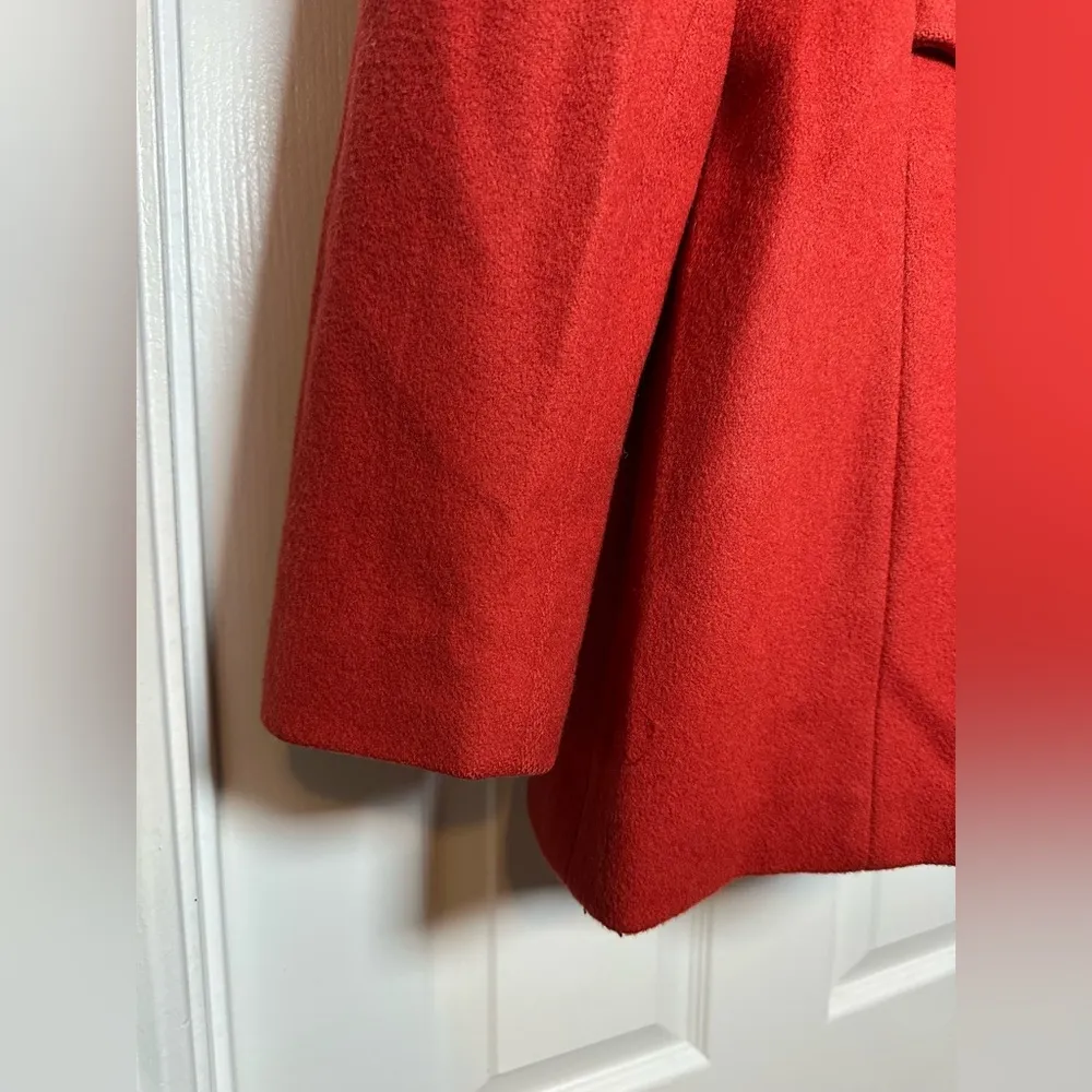 Vintage Mackintosh New England Red Wool Women’s Peacoat Jacket Button Up Coat - Image 10