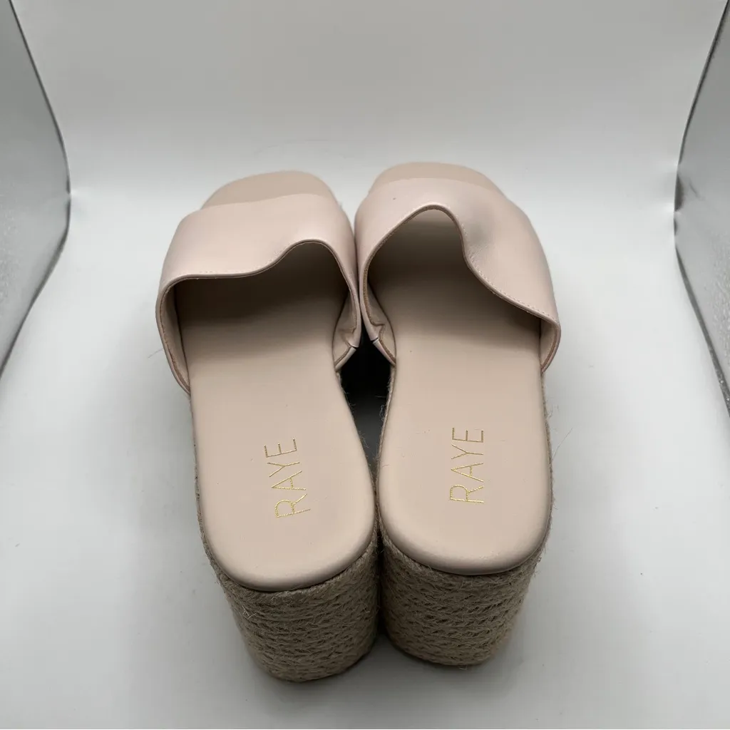 EUC RAYE platform espadrille leather size 9 leather women’s sandals - Image 7