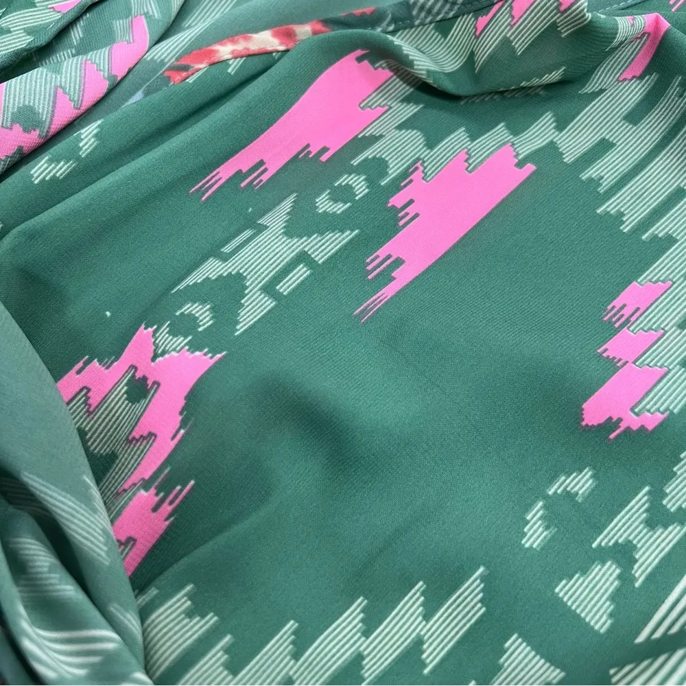 Elan Pink & Green Santa Fe Romper medium nwt - Image 14