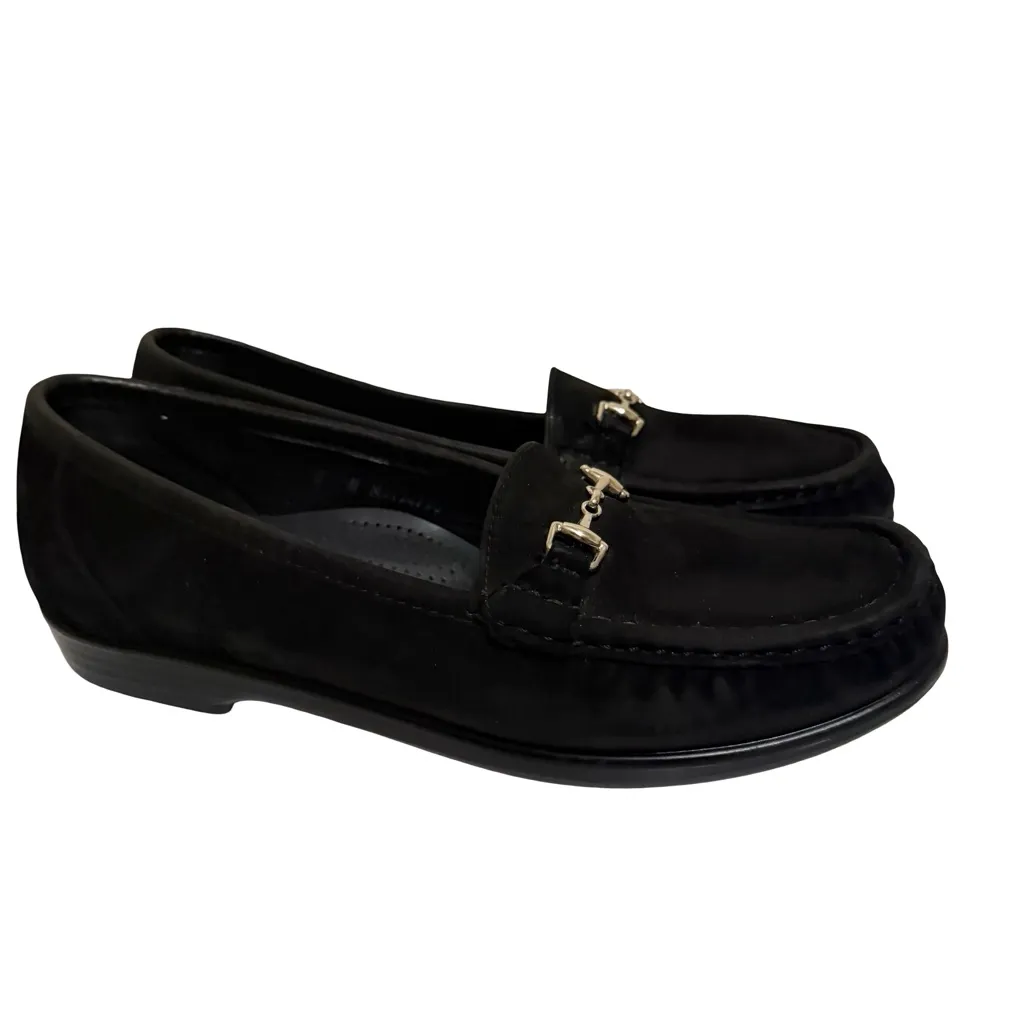 SAS Horse Bit Loafers Womens Metro Tripad Slip On Flats Comfort Shoe SZ 8N Black - Image 2