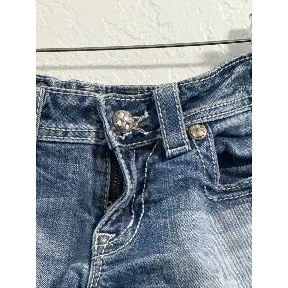 Miss Me light blue Jean shorts size 27 rhinestone - Image 3