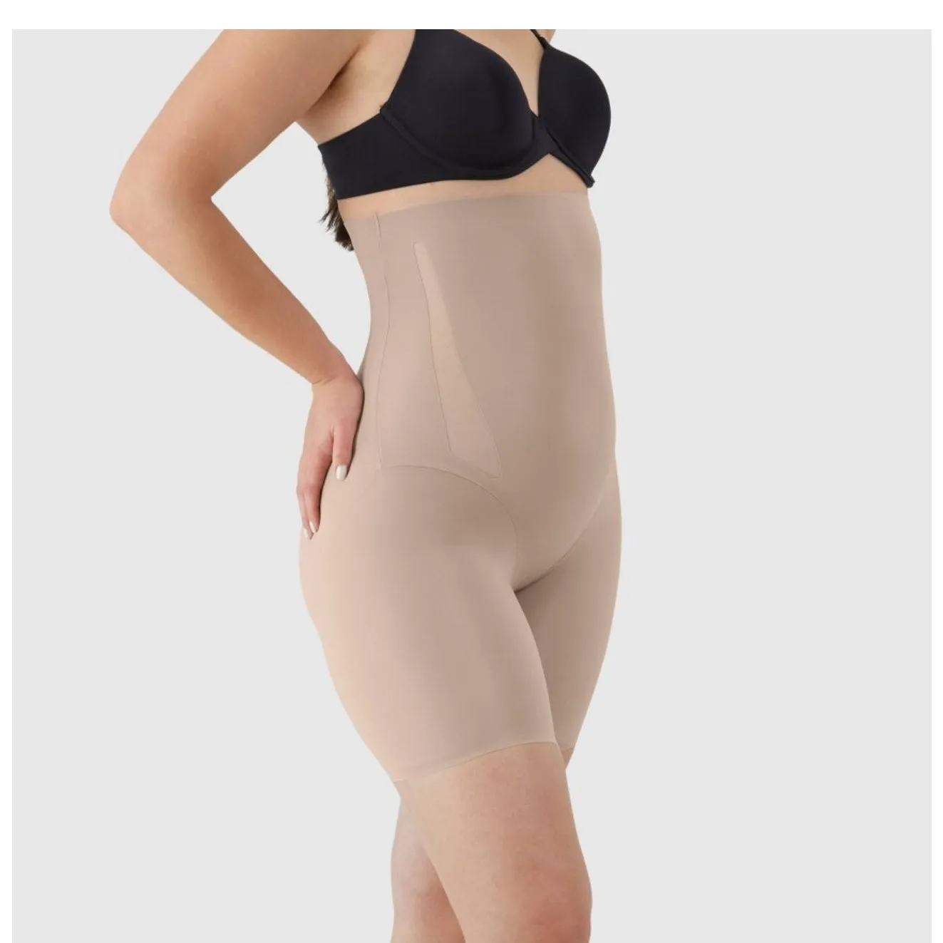 Maidenform women’s Shapewear High waist firm mid thigh shaping shorts xxl - Image 2