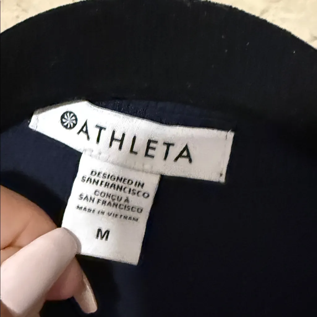 Athleta Navy Blue Cardigan medium - Image 2