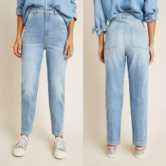 Anthropologie Pilcro Ultra High-Rise Seamed Slim Boyfriend Jeans Size 26 NWOT - Image 2