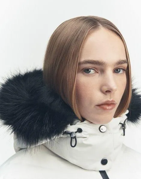 ski puffer jacket skiing coat feathers down fitted winter coat - Image 8