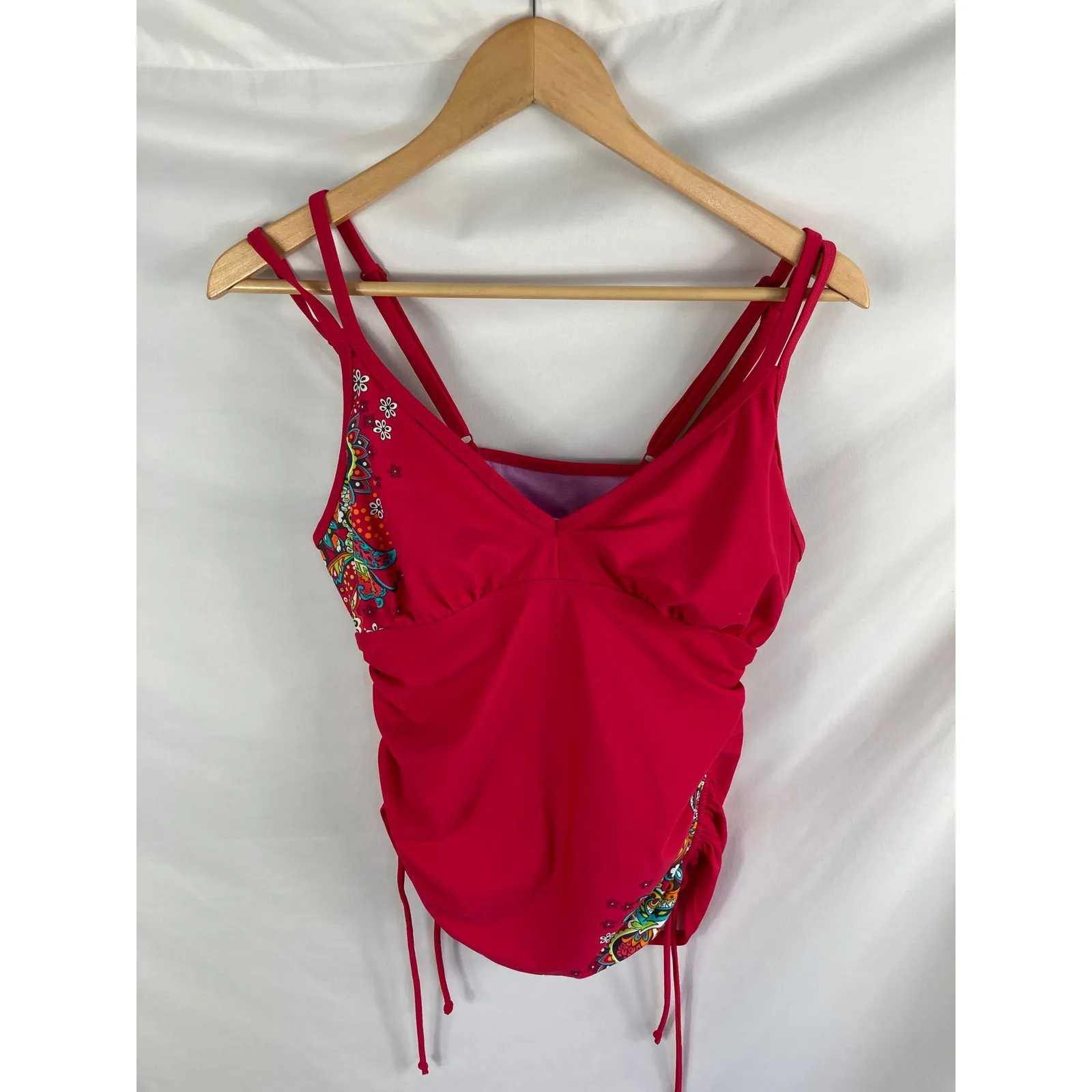 Athleta Pink Tankini Swim Top Size 36D/DD - Image 2