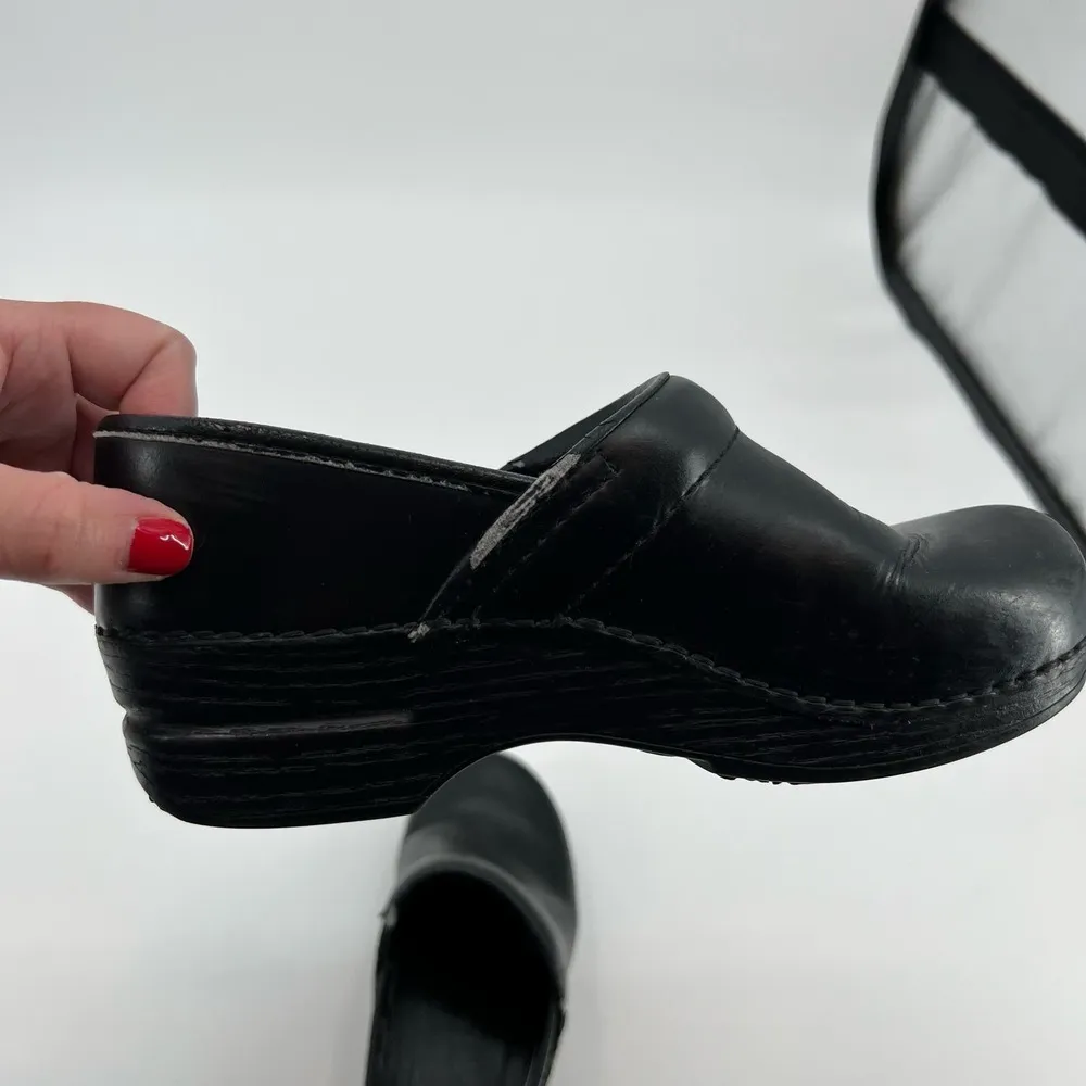 Dansko black women clog slip on shoes professional nurse comfort flaws 6.5 - 7 - Image 8