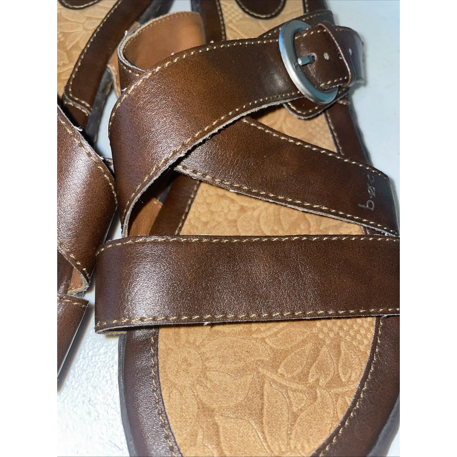 B. O. C Women’s Sandals Brown Size 10M - Image 2