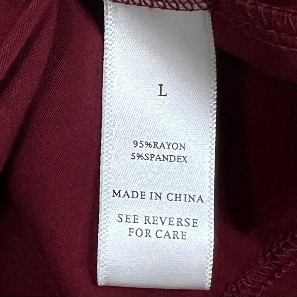 See The Shades Large Jr’s Burgundy Cropped Long Sleeve Scrunched Top Size undefined - Image 7