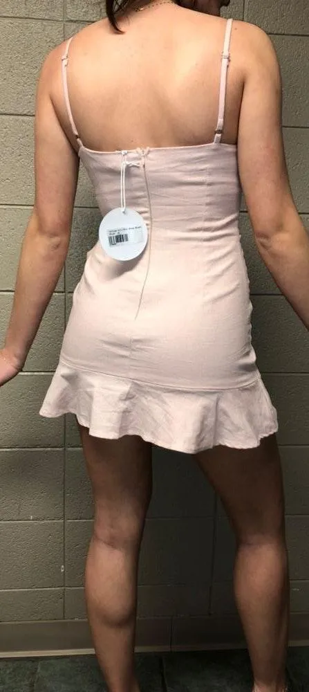 Princess Polly Cottage Hill Mini Dress Blush - Image 3