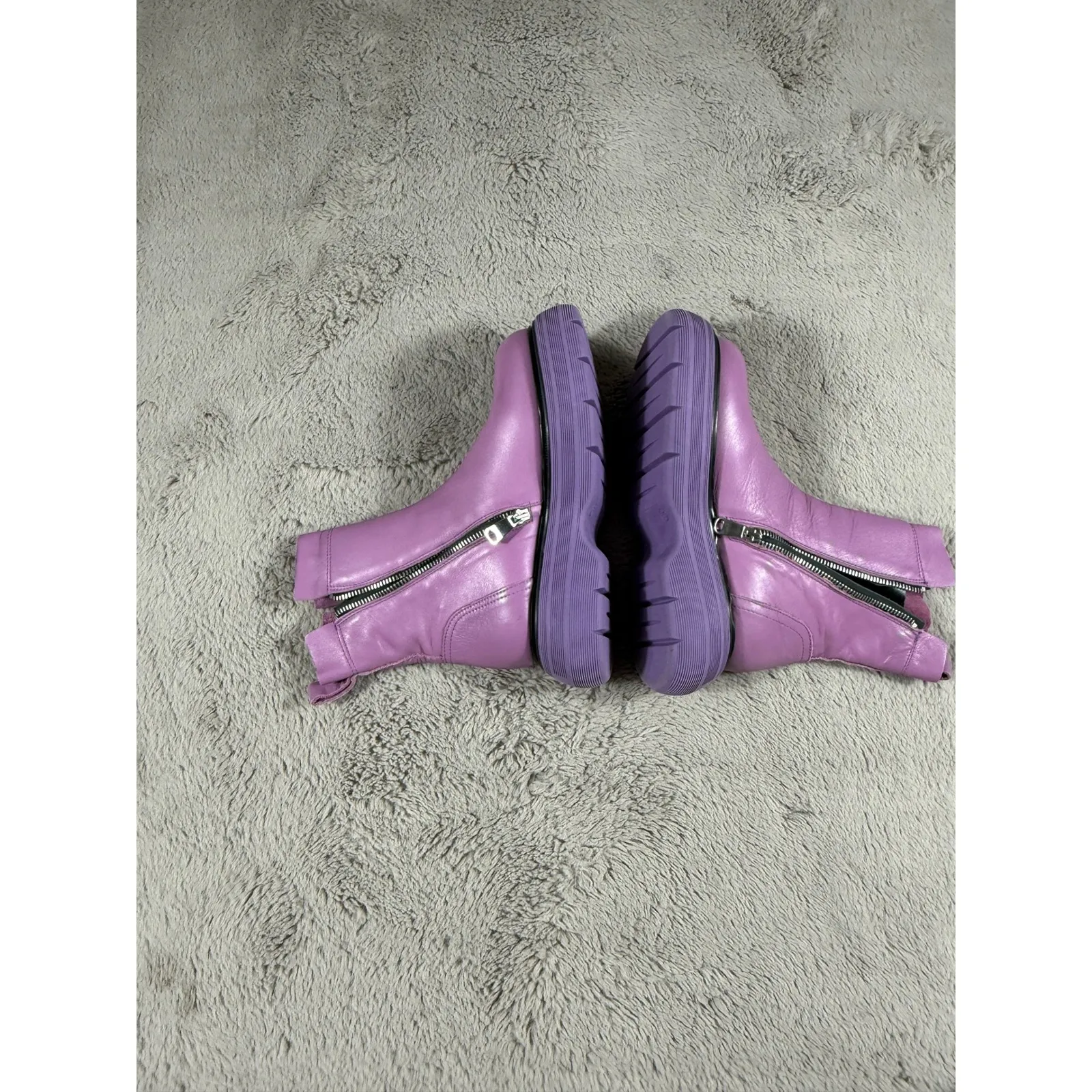 NWOB Free People Mara Zip Moto Combat Chunky Ankle Zipper Edgy Boots 36 School 6 - Image 14