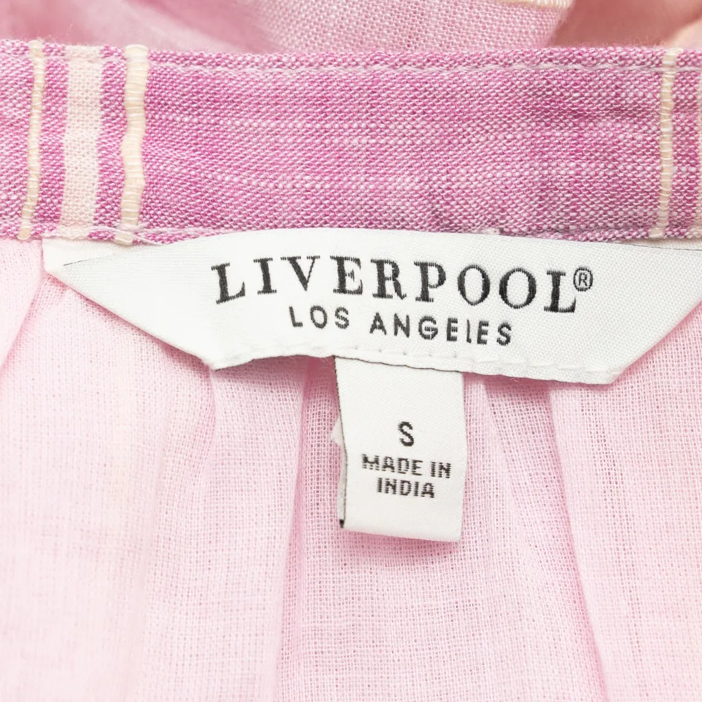 Liverpool. Sleeveless Tiered Maxi Dress with Adjustable Waist. - Image 4