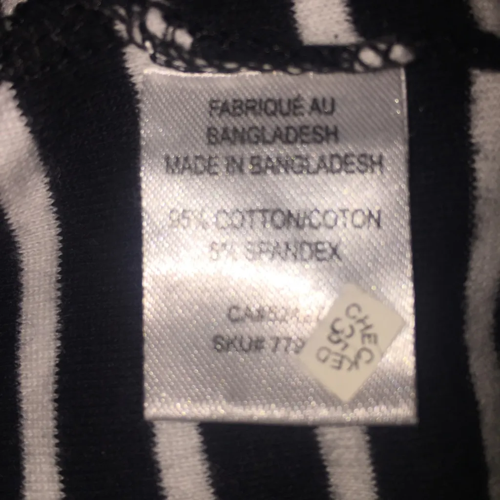 Nightmare Before Christmas Jack Skellington Black & White Striped Tank Top Sz M Size M - Image 6