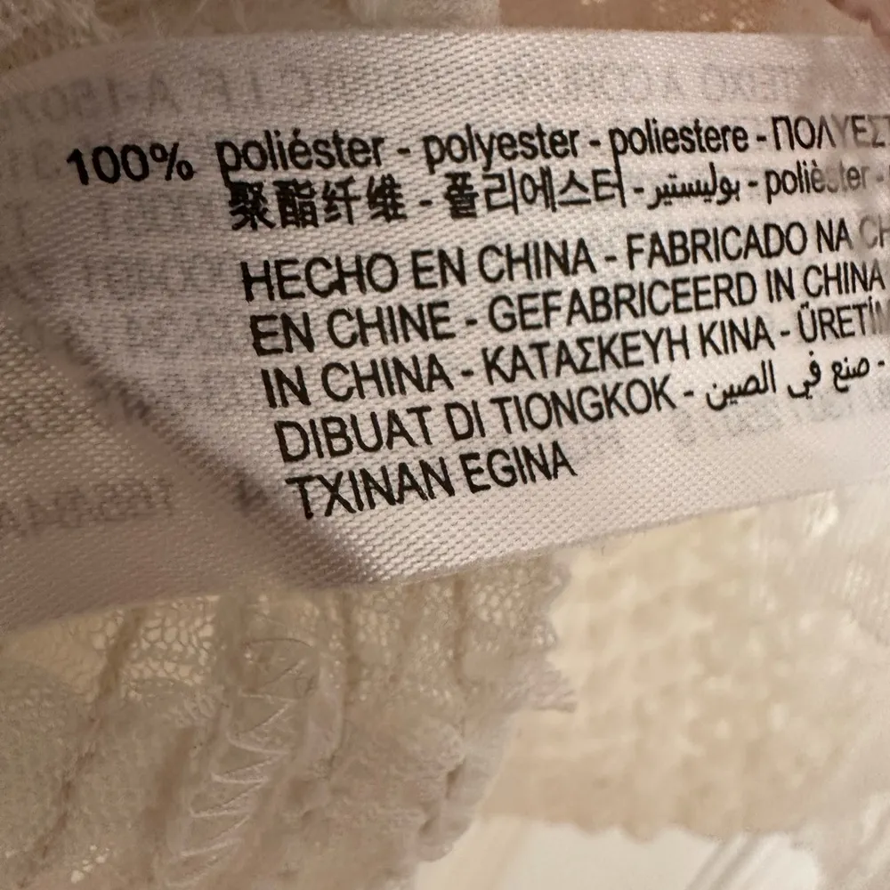 ZARA Blouse Crop Top Semi Sheer FEATHER Fringe NWOT - Image 6